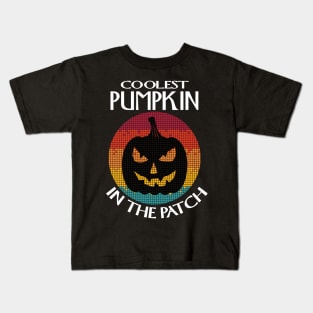 Coolest Pumpkin in the Patch.Pumpkin Halloween Kids T-Shirt